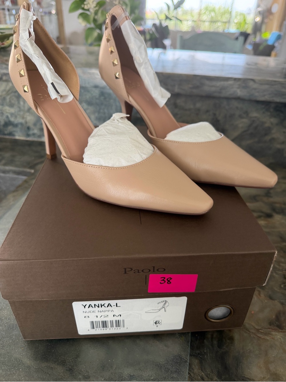LINEA PAOLO Nappa Pointed Toe Heels